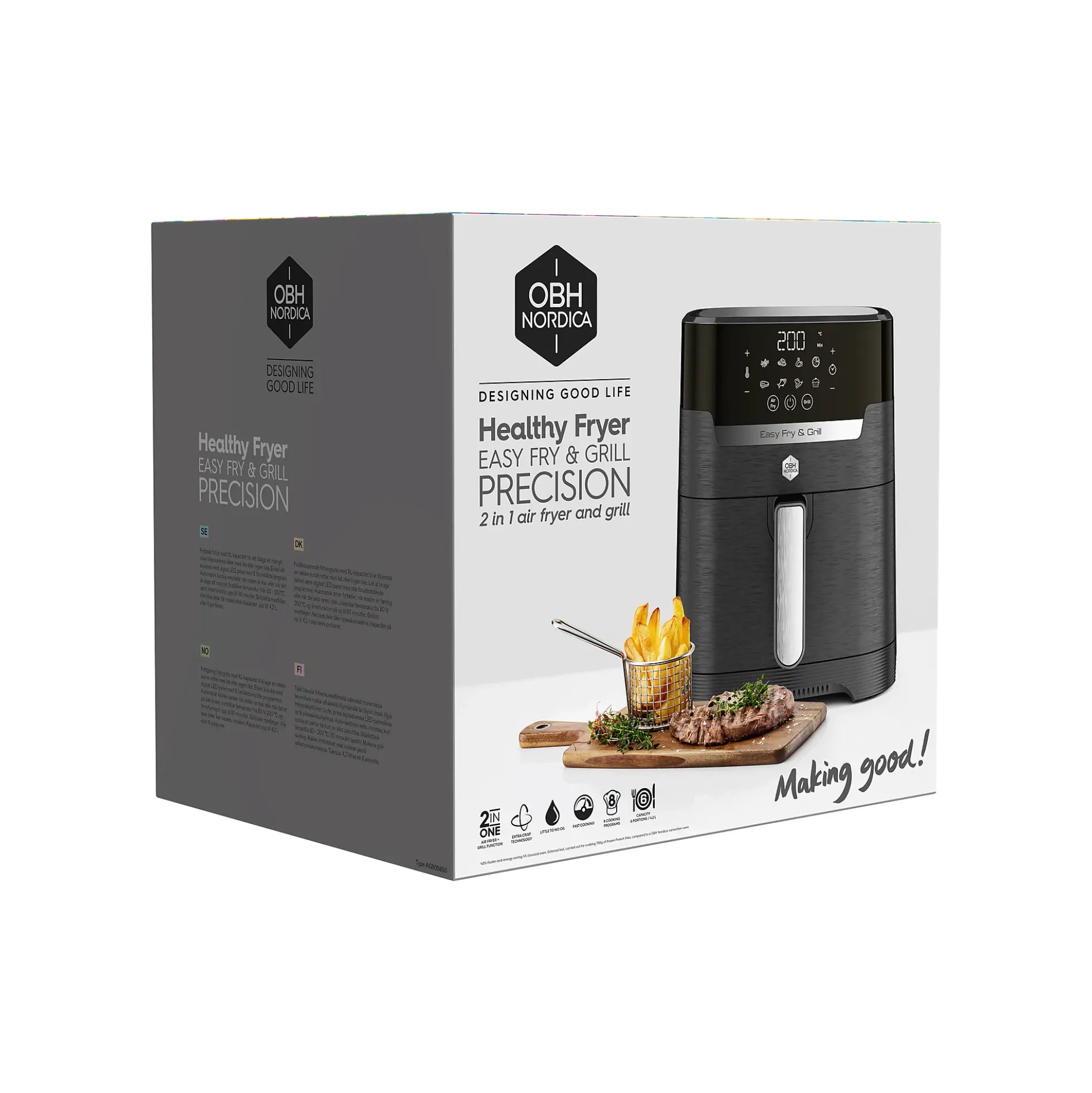Airfryer Easy fry&grill precision 2IN1 digital