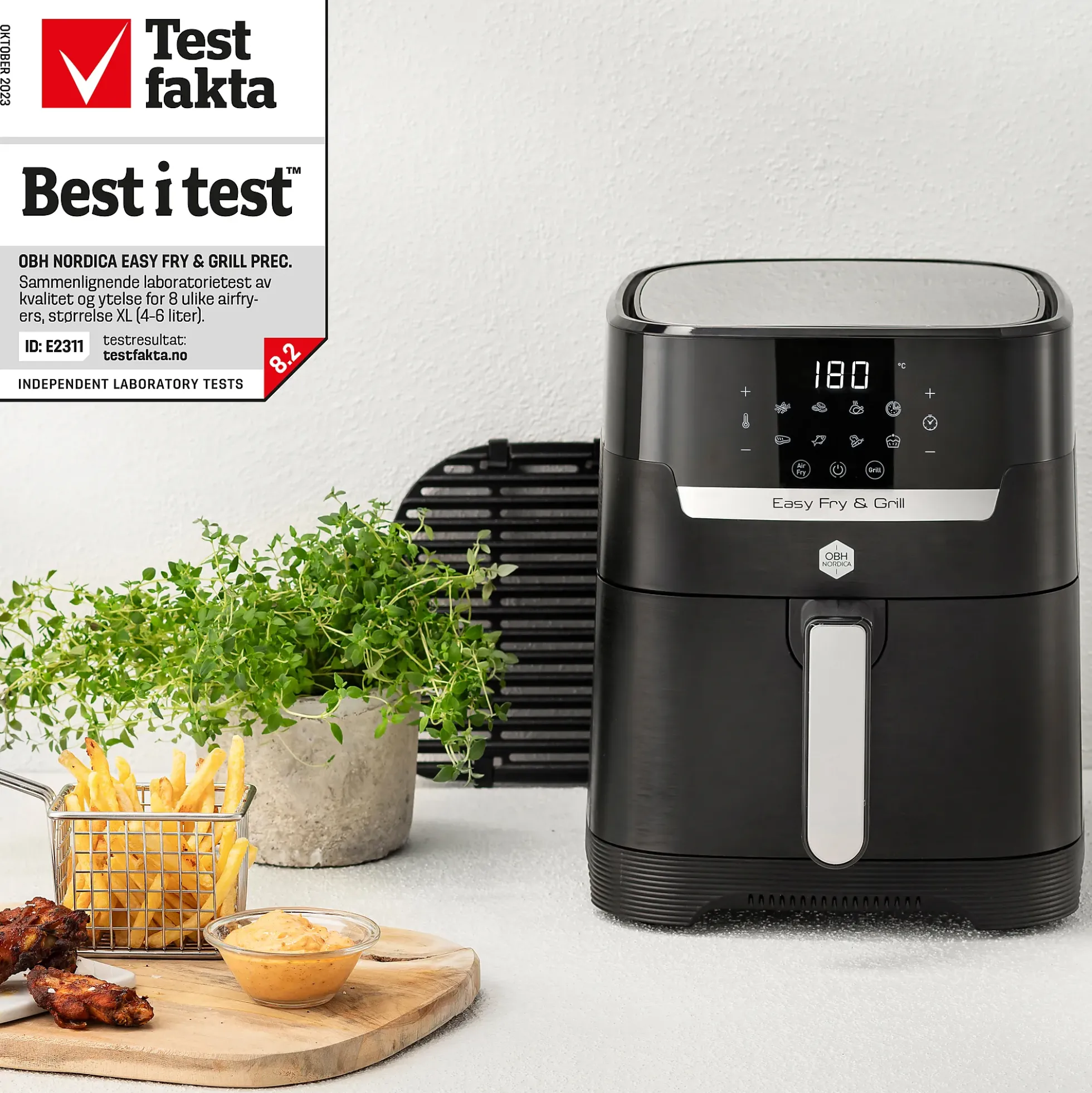 Airfryer Easy fry&grill precision 2IN1 digital