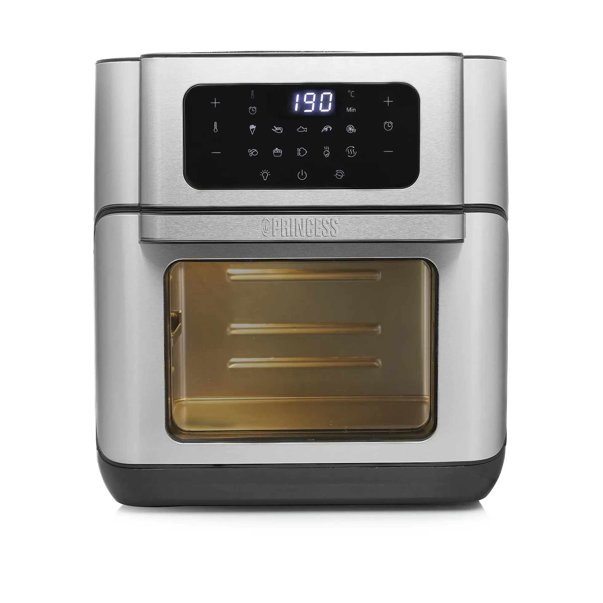 Airfryer ovn 10l rustfritt stål
