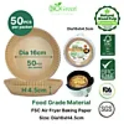 Airfryerpapir runde ø16cm 50stk
