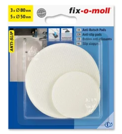 Antiskli pads for bad og dusj ø80 50mm 8stk