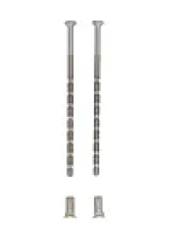 Avkappskrue forkrommet M4x90mm