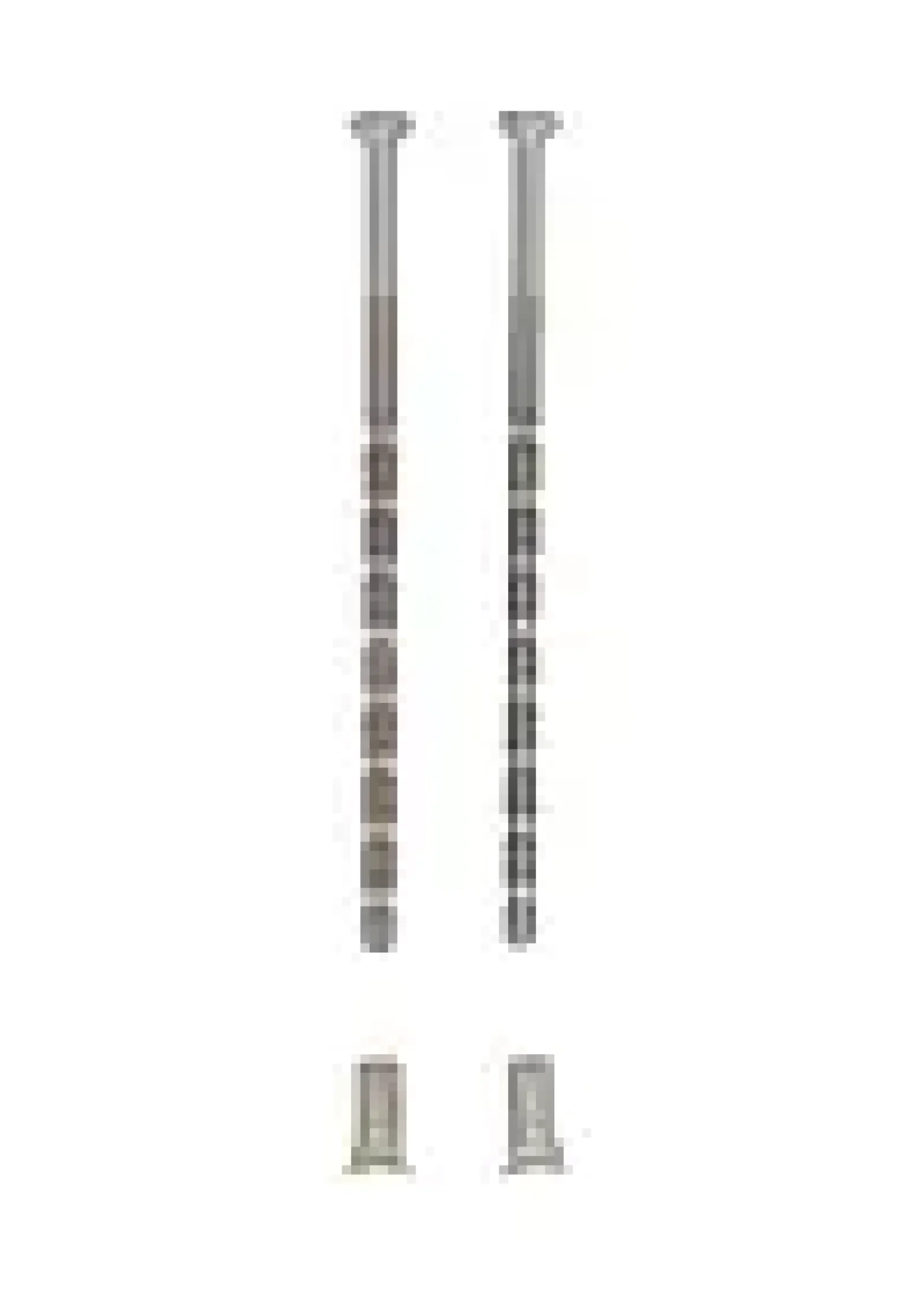 Avkappskrue forkrommet M4x90mm