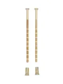 Avkappskrue messing M4x90mm