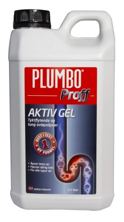 Avløpsåpner Proff Aktiv Gel 2,5l