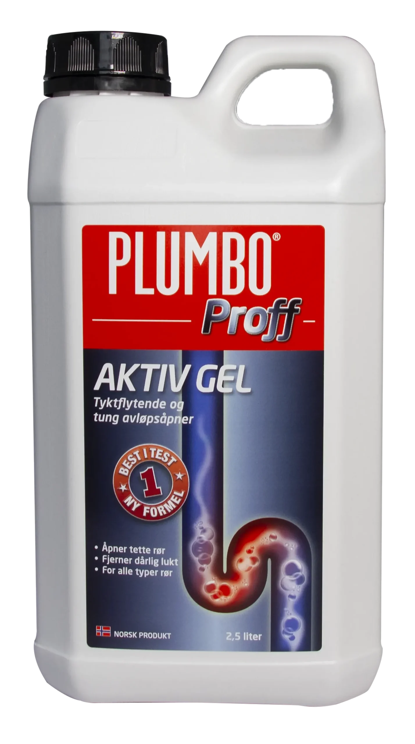 Avløpsåpner Proff Aktiv Gel 2,5l