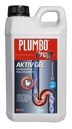 Avløpsåpner Proff Aktiv Gel 2,5l