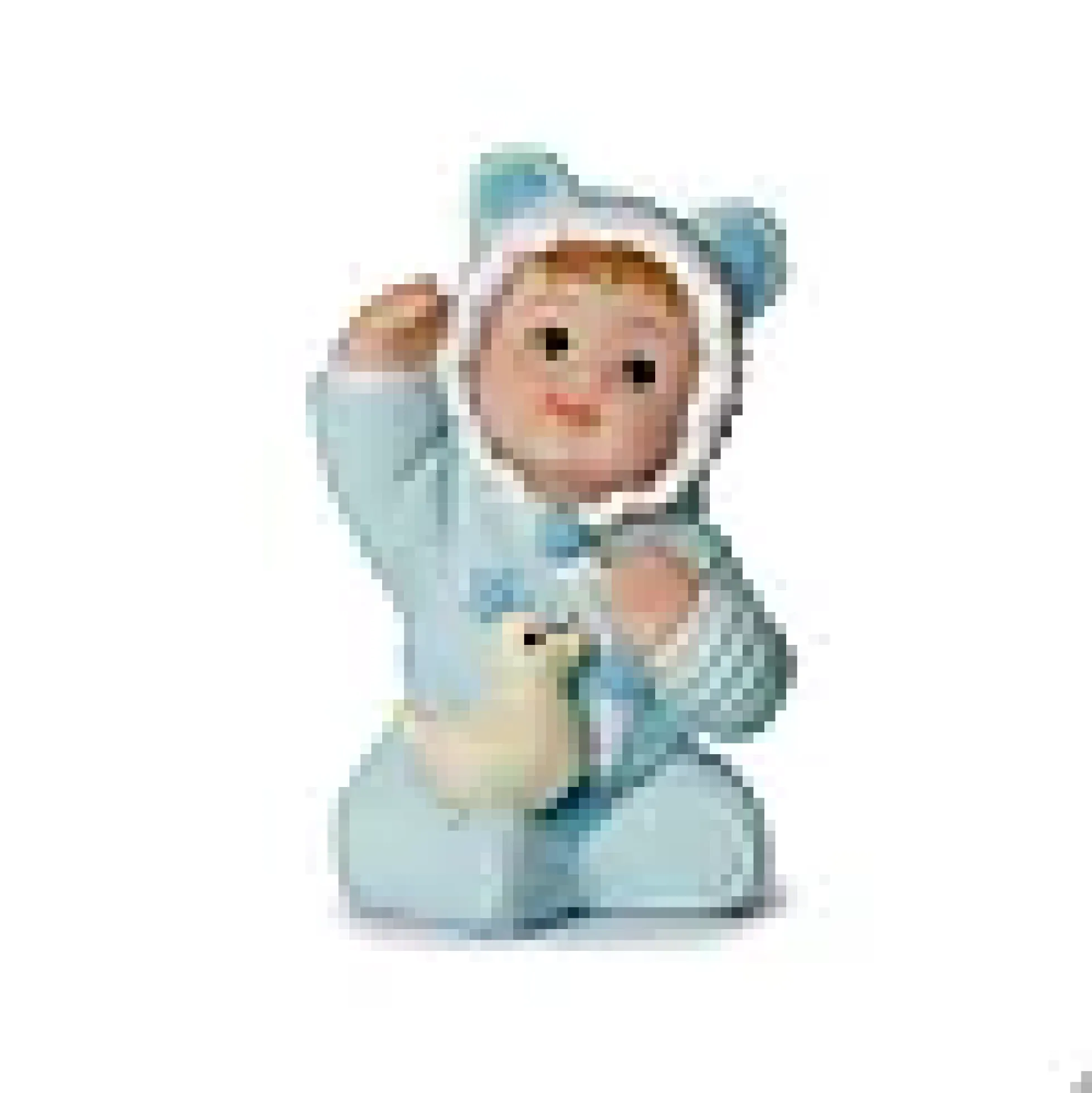 Baby med and blå 5,5cm