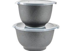 Bakebollesett Margrethe med lokk pebble svart 2+3l