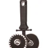 Bakehjul rett/riflet 6cm