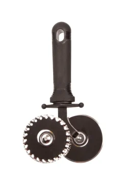 Bakehjul rett/riflet 6cm