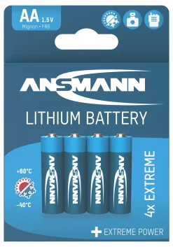 Batteri AA lithium 4stk