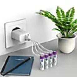 Batteri AAA 4stk oppladbare med USB-C port og ladekabel