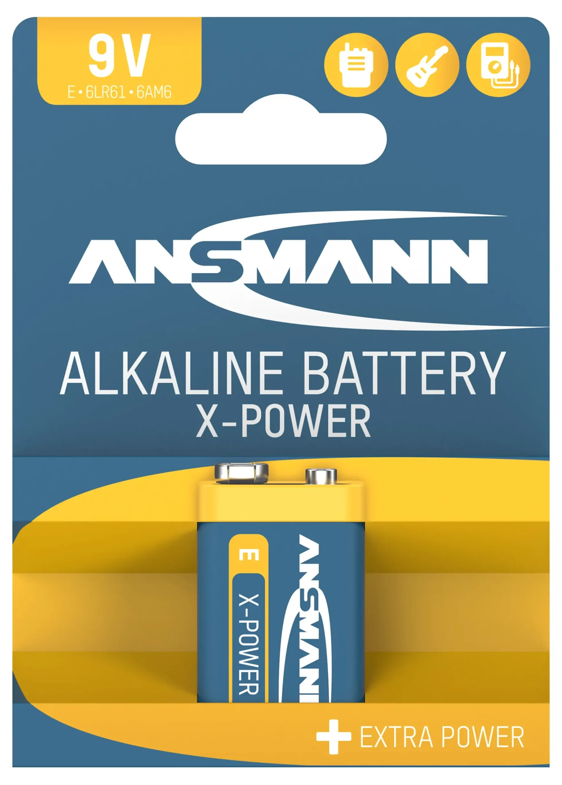 Batteri alkaline 9v XPower