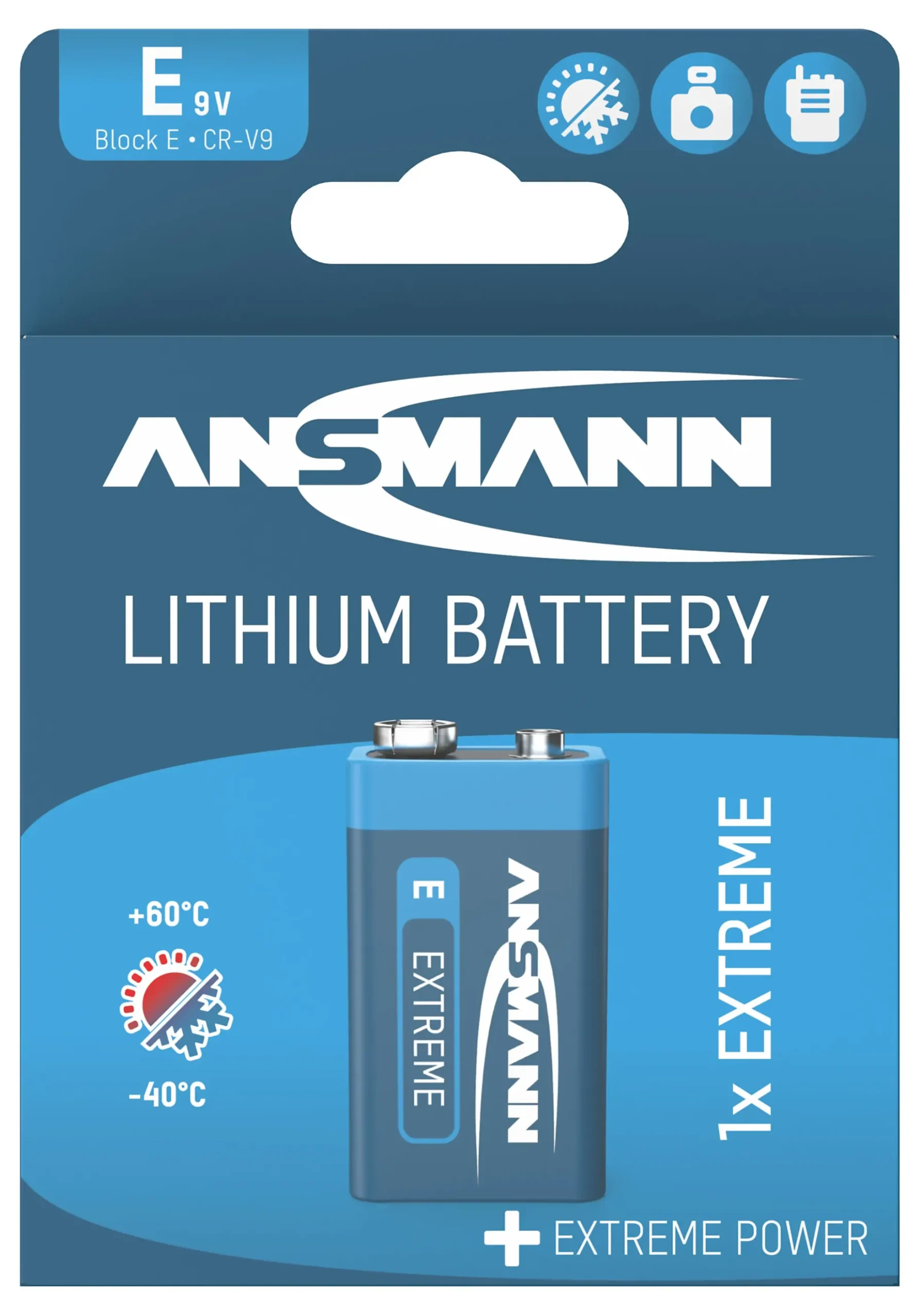 Batteri lithium 9V