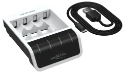 Batterilader for AA/AAA (1-4stk)