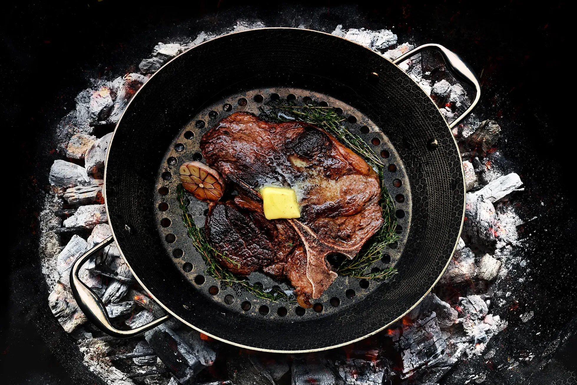 BBQ-panne til grill 30cm hybrid