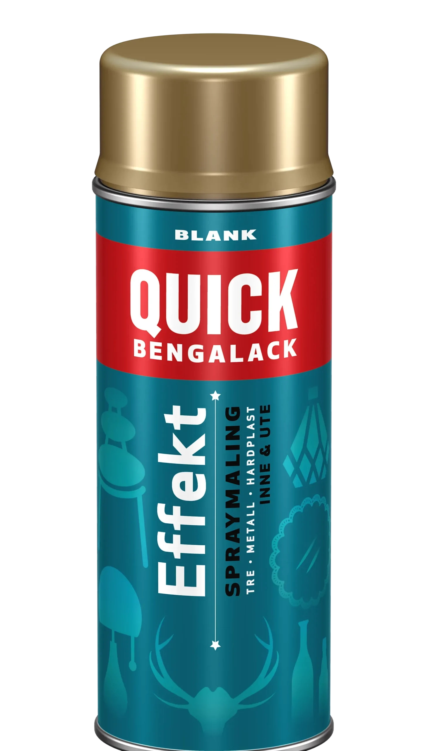 Bengalack effektspray gull metallic