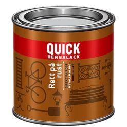 Bengalack Rett på rust sort silkematt 0.25l