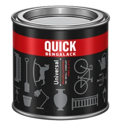 Bengalack univer sort silkematt 0.25l