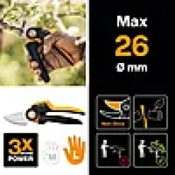 Beskjæringssaks sideskjær X-series Powergear large SS