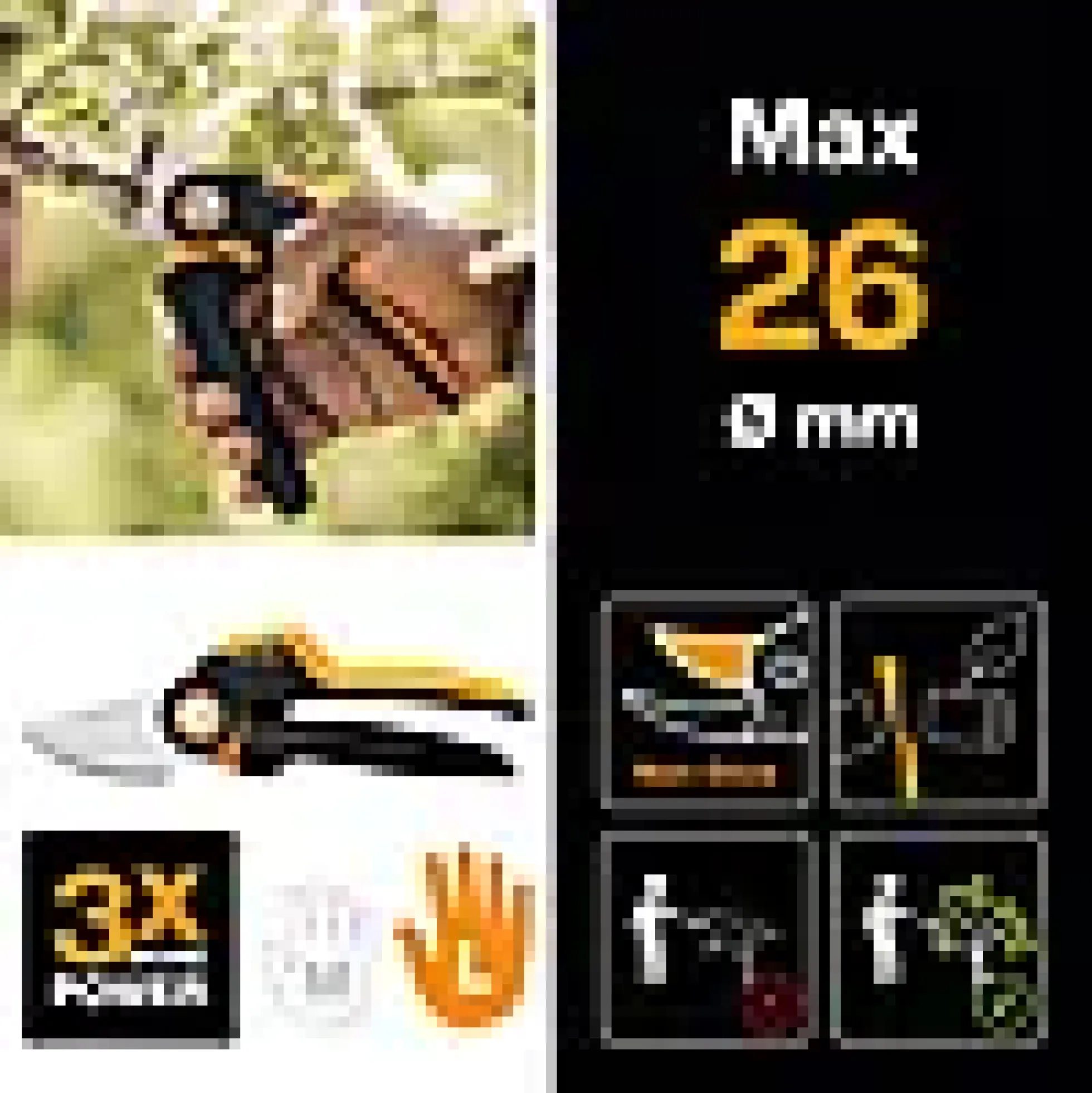 Beskjæringssaks sideskjær X-series Powergear large SS