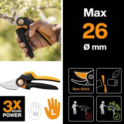 Beskjæringssaks sideskjær X-series Powergear large SS