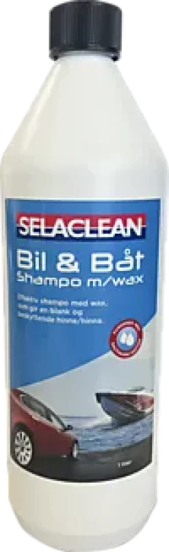 Bil- og båtshampo med wax 1l