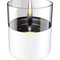 Bordlykt 10cm hvit Lilly glass