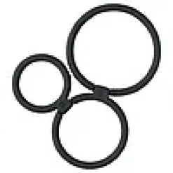 BORDSKÅNER Ø13CM SORT CIRCLES UTBRETTBAR