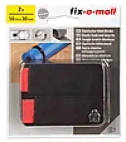 Borrelås Hookloop Elastisk med rød griptag 50cmx30mm