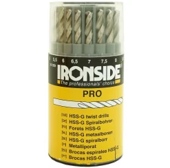 Borsett hss for metall 19 deler pro 1-10mm i box