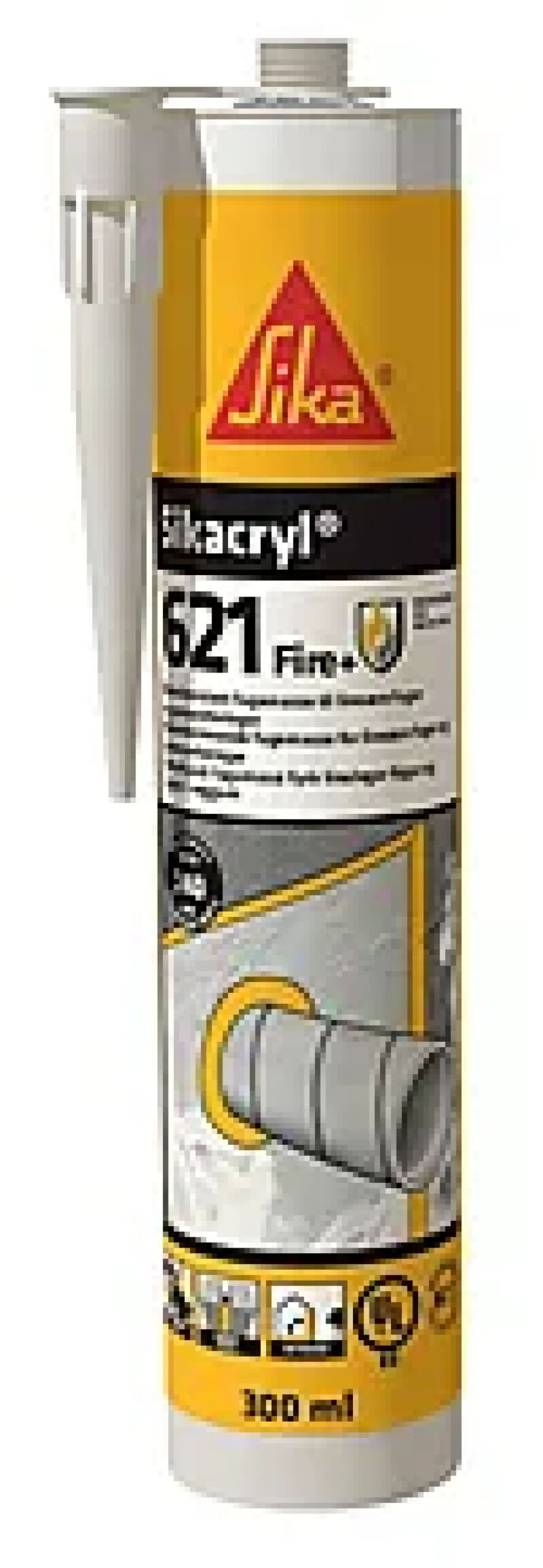 Brannfugemasse Akryl 300ml Hvit
