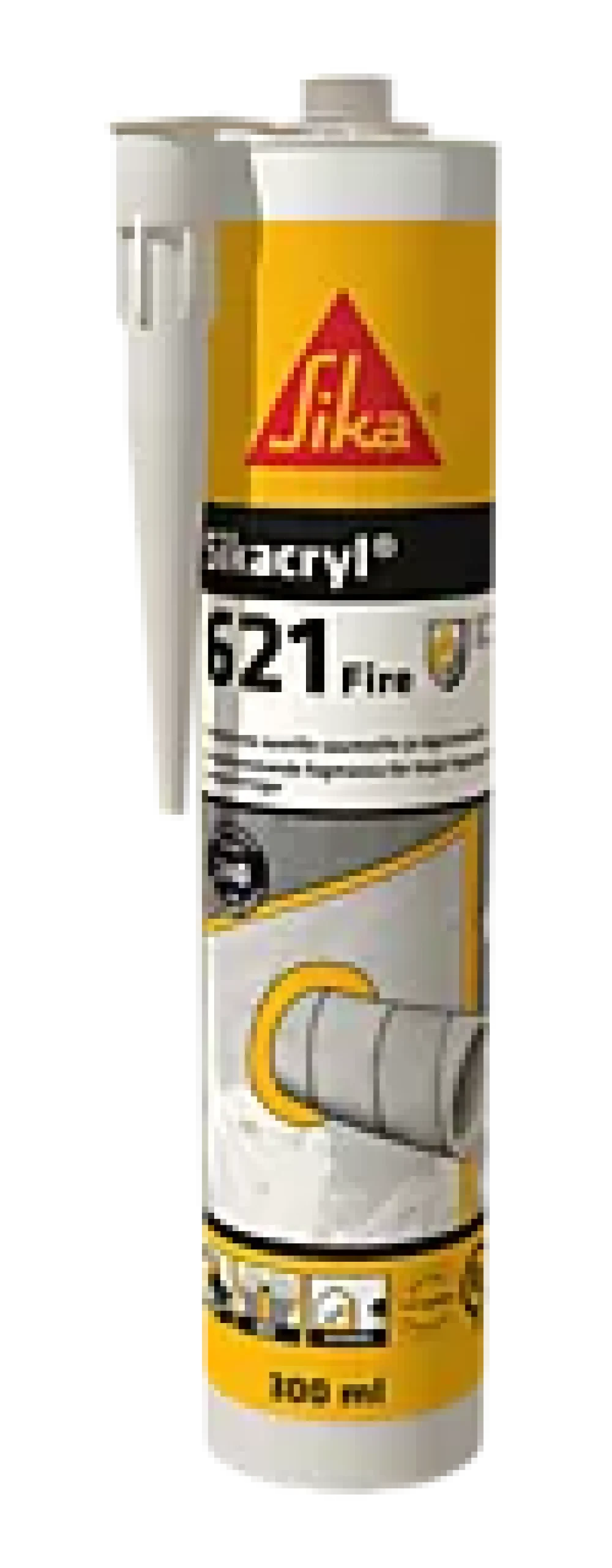 Brannfugemasse Akryl 300ml Hvit