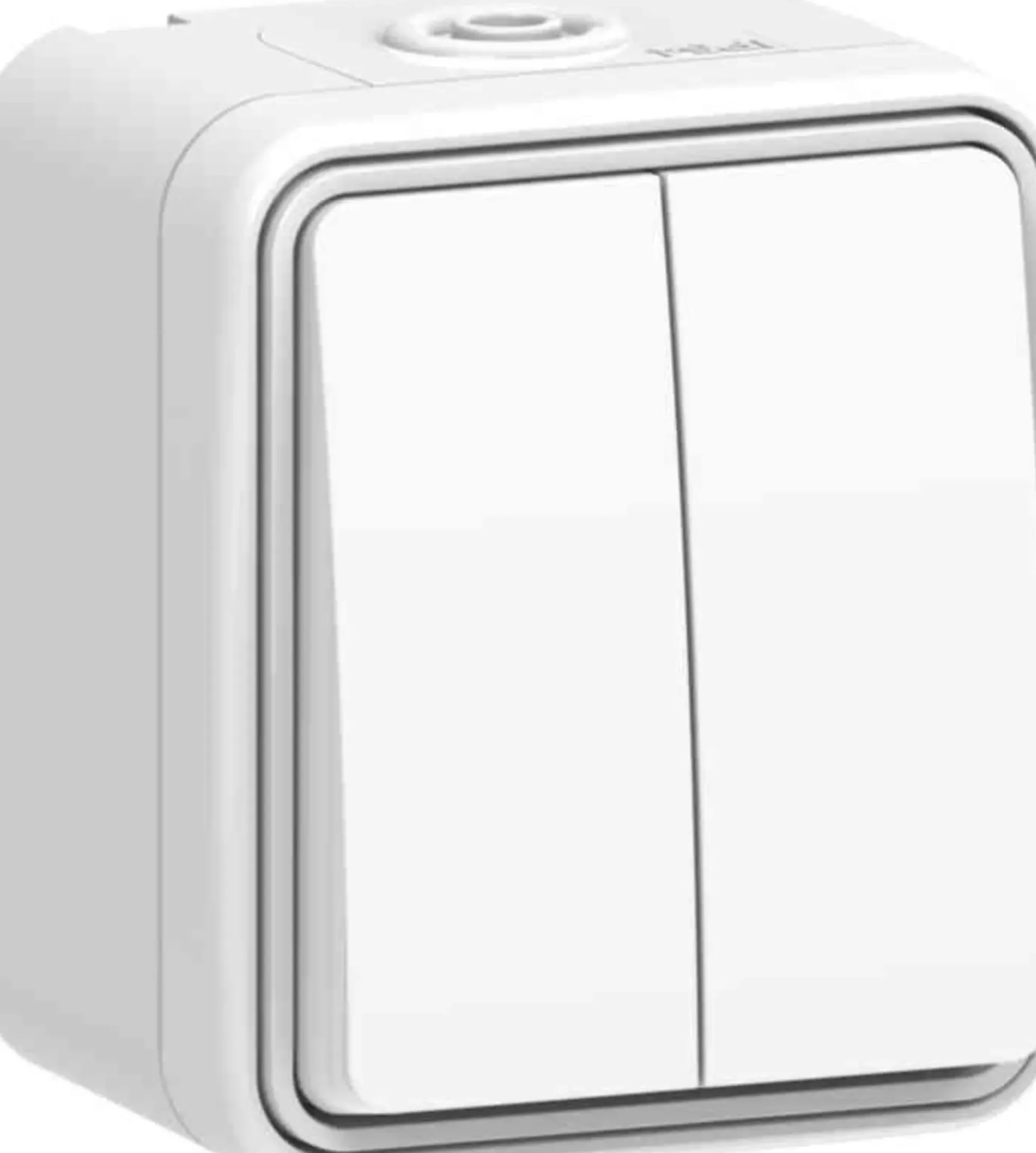 Bryter dobbel utenpåliggende Connect 2Home kapslet IP54