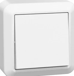 Bryter utenpåliggende Connect 2 home 1-pol hvit