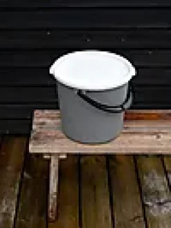 Bøtte 10 steingrå