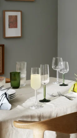 Champagneglass 24cl Grønn 2stk Hammershøi