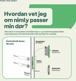 Code Dørlås Sort