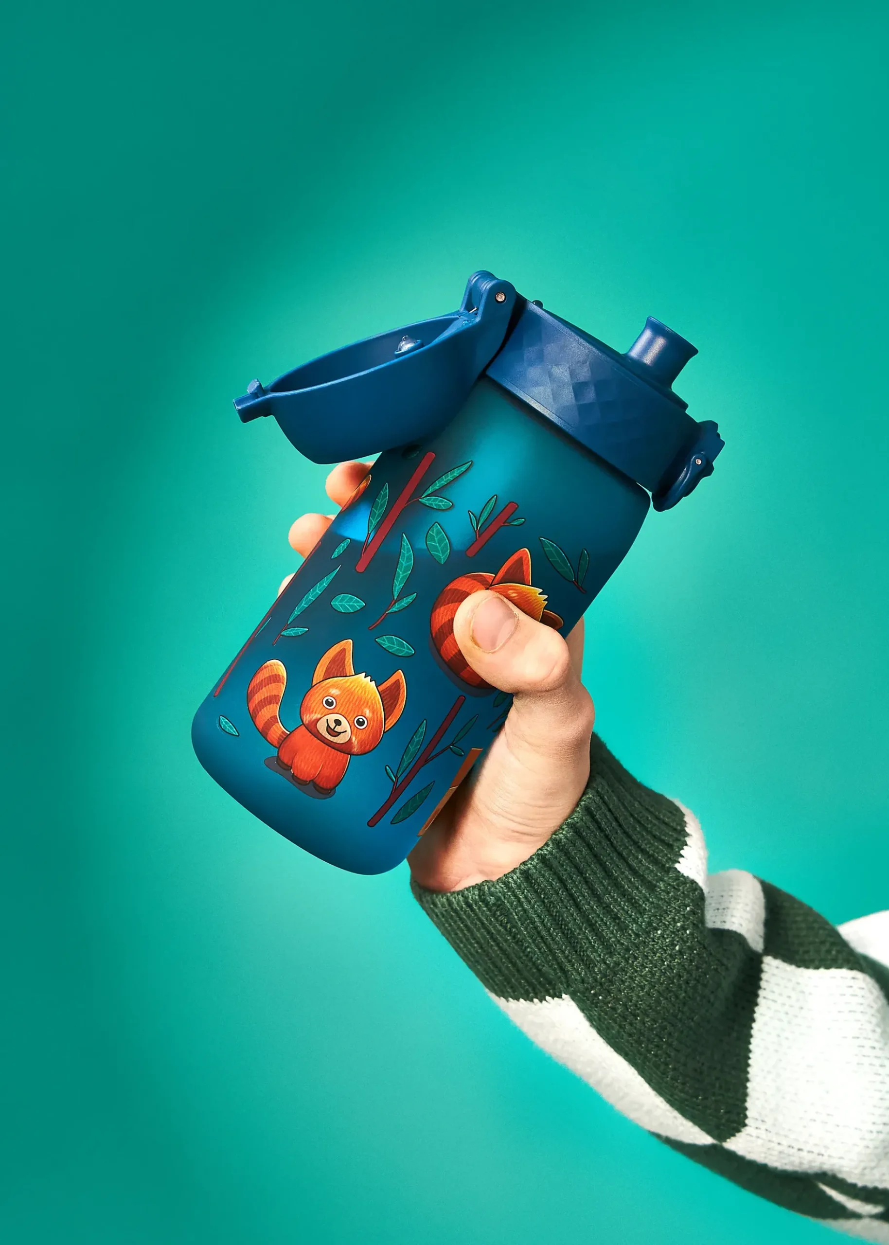 Drikkeflaske ION8 0,35L Rød Panda
