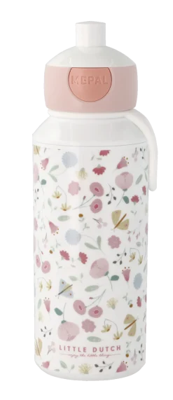 DRIKKEFLASKE POP-UP CAMPUS 400 ML FLOWERS & BUTTERFLIES