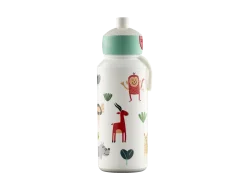 Drikkeflaske pop-up dyrevenner 400ml