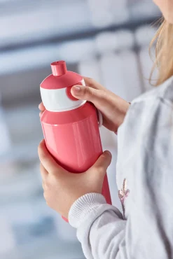 Drikkeflaske pop-up rosa 400ml