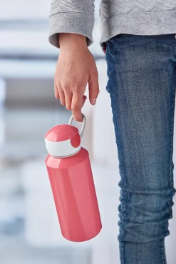 Drikkeflaske pop-up rosa 400ml