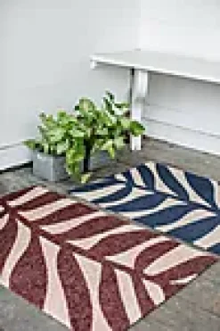 DØRMATTE BLÅ SLITESTERK MED GUMMIERT BAKSIDE 60X90CM