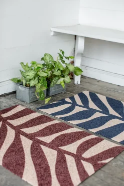 DØRMATTE BURGUNDER SLITESTERK MED GUMMIERT BAKSIDE 60X90CM