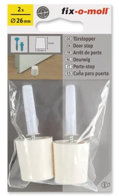 Dørstopper hvit 2stk