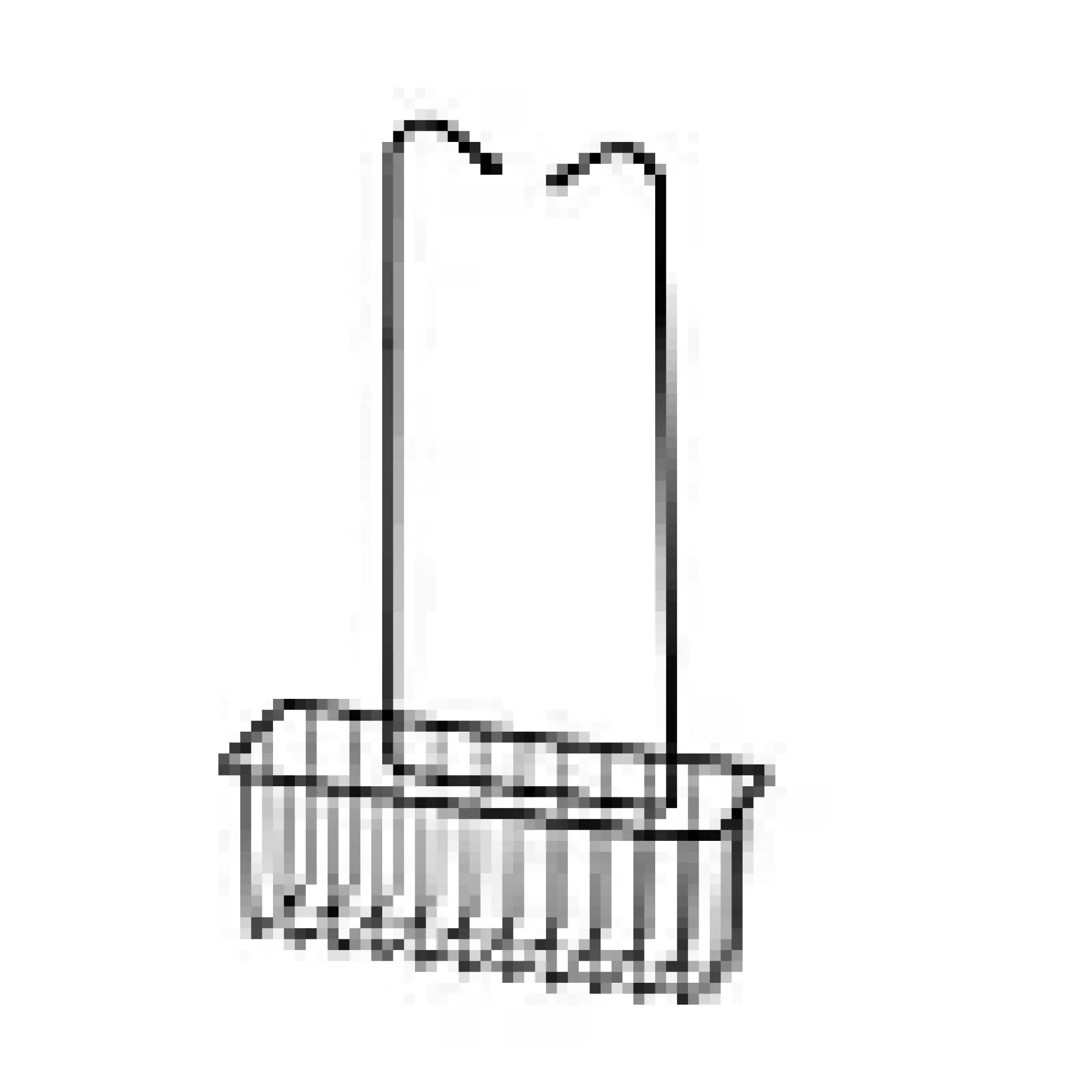 Dusjkurv String enkel sort