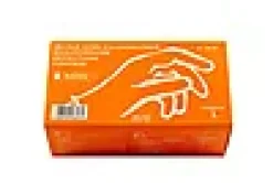 Engangshansker ekstra tykke oransje nitril 100 pk. Str. XL