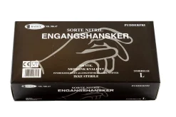 Engangshansker pudderfri sorte nitril 100 pk. Str. S